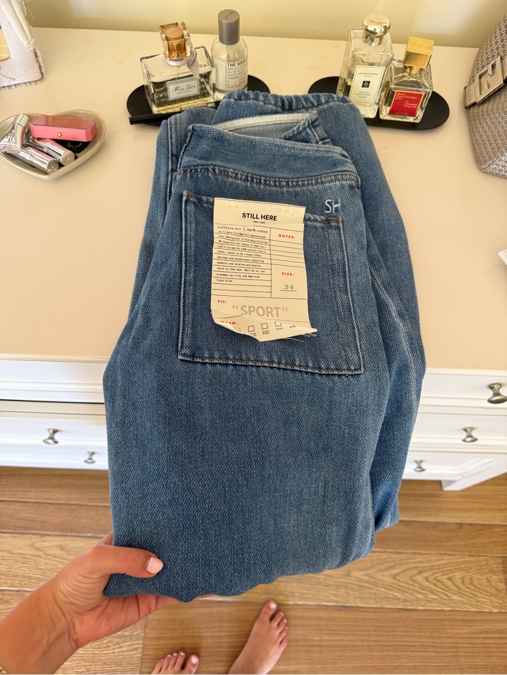 NWT STILL HERE denim cool jeans size 24